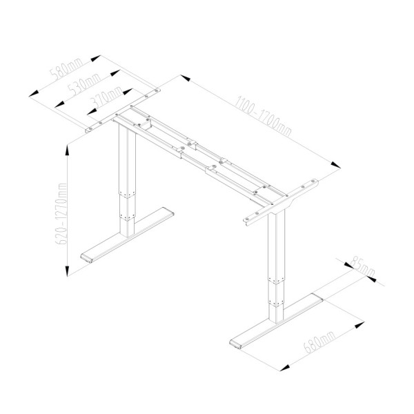 Bàn nâng hạ thông minh Ergonomic ED225E