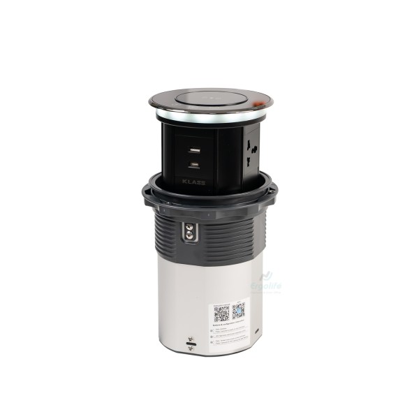 Ổ Cắm Điện Smart Home Âm Bàn Tích Hợp Sạc Không Dây KLASS SN-001