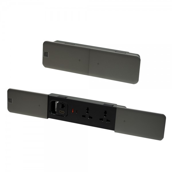 Ổ cắm điện âm bàn nắp trượt OEXH218B