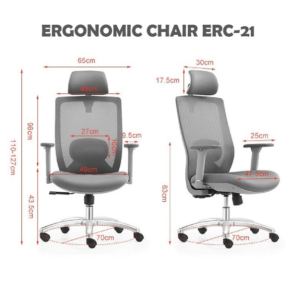 Ghế Công Thái Học ERC-21
