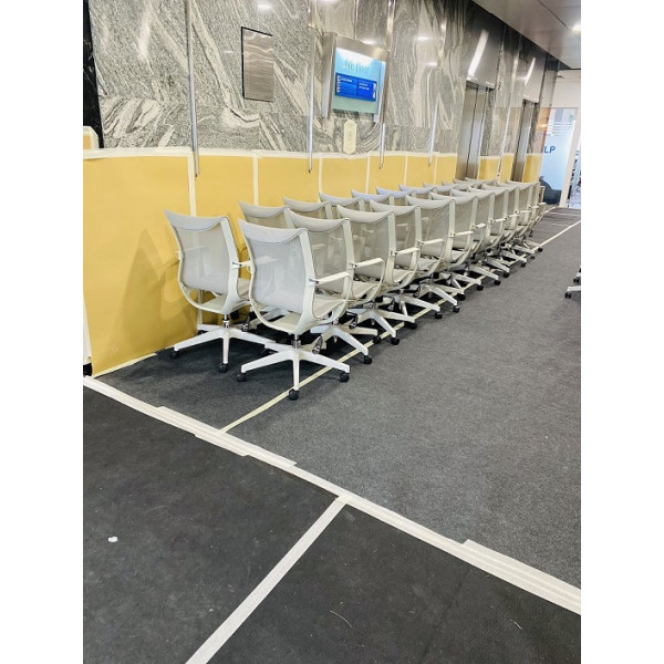 Ghế Công Thái Học M77 Xám/Đỏ