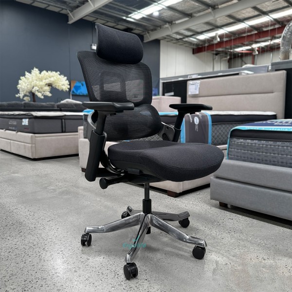 Ghế Công Thái Học Cao Cấp MC-1137E Đen/Xám