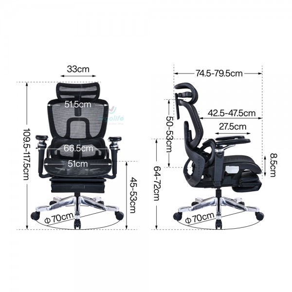 Ghế Công Thái Học Cao Cấp RC-1171E