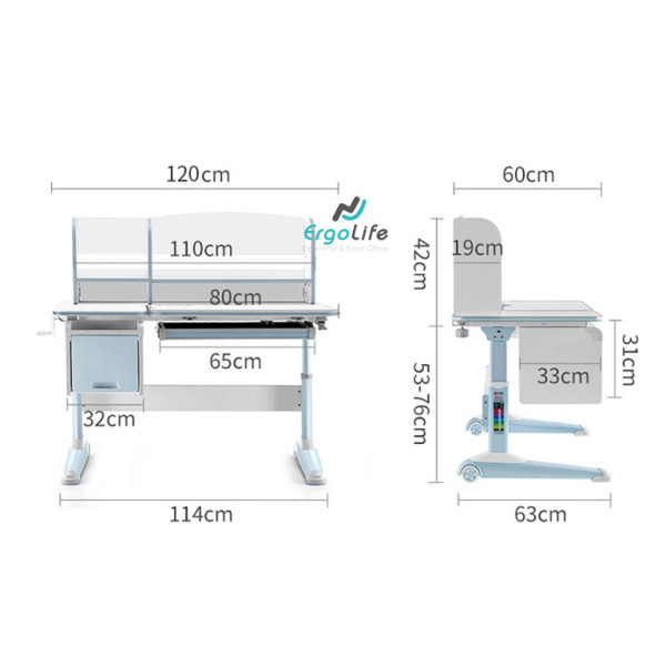 Bộ bàn trẻ em Ergonomic ERD-H3 (Sihoo H3)
