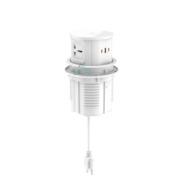 Ổ Cắm Điện Âm Bàn Tích Hợp Sạc Không Dây OEUP021C (65W)