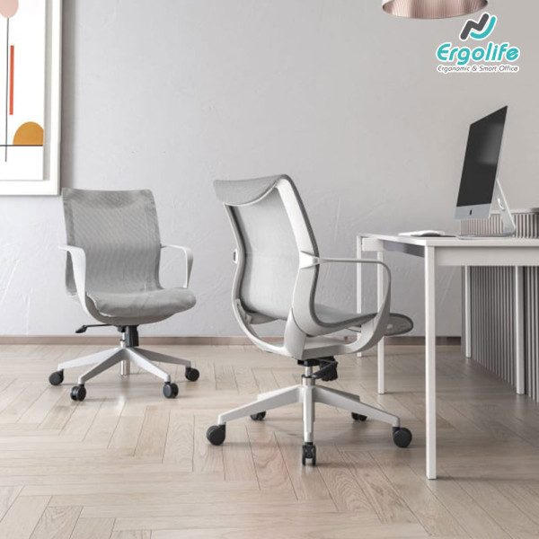 Ghế Công Thái Học M77 Xám/Đỏ