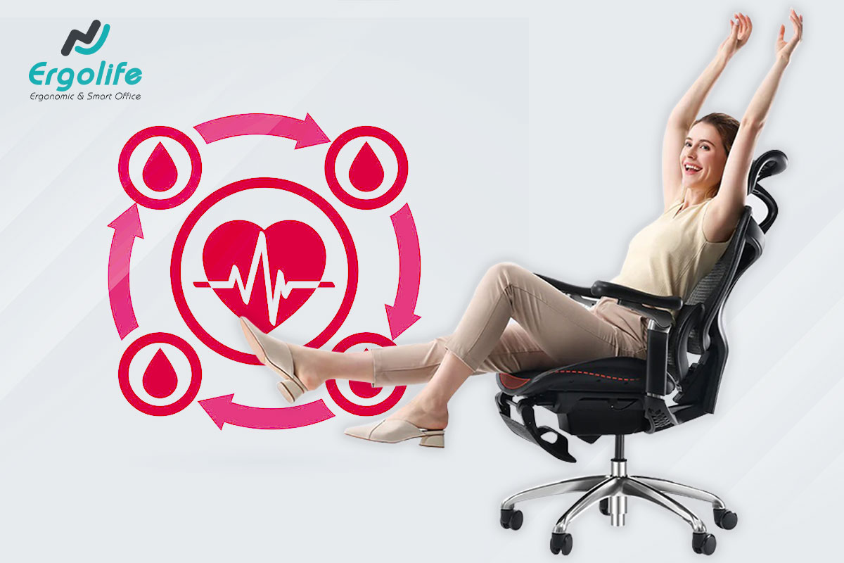 Ghế công thái học giúp cải thiện tuần hoàn máu như thế nào?
