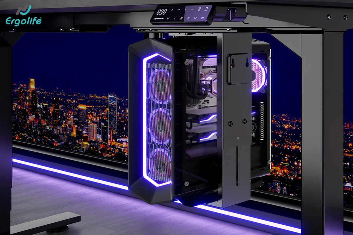Giá treo CPU xoay 360 độ – Tiện lợi cho không gian làm việc hiện đại