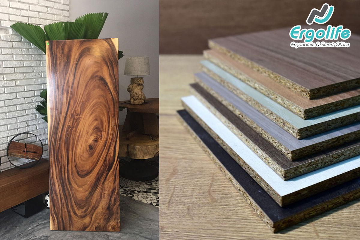 Nên chọn mặt bàn gỗ tự nhiên hay gỗ công nghiệp?